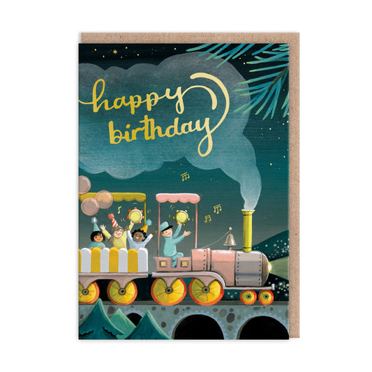 Birthday Train Greeting Card (12253)