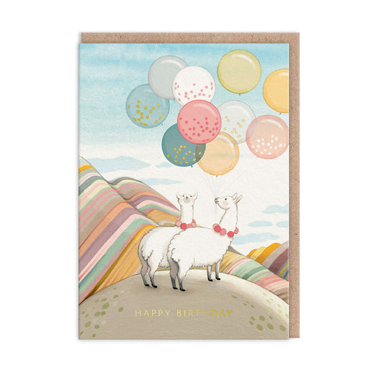 Birtday Llamas Greeting Card (12254)