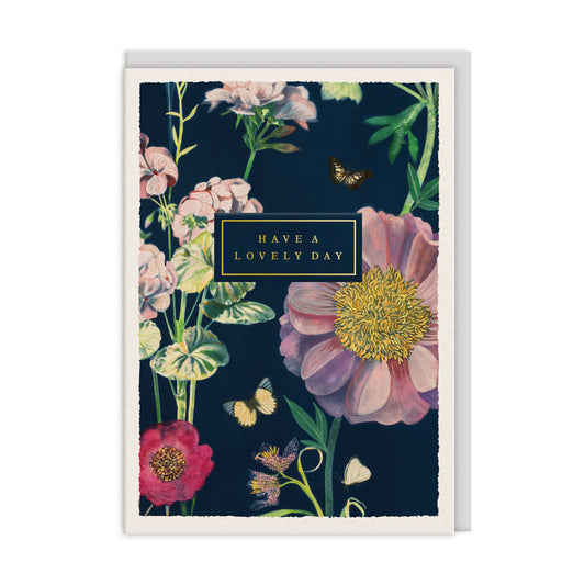 Lovely Day Dahlias Greeting Card (13438)