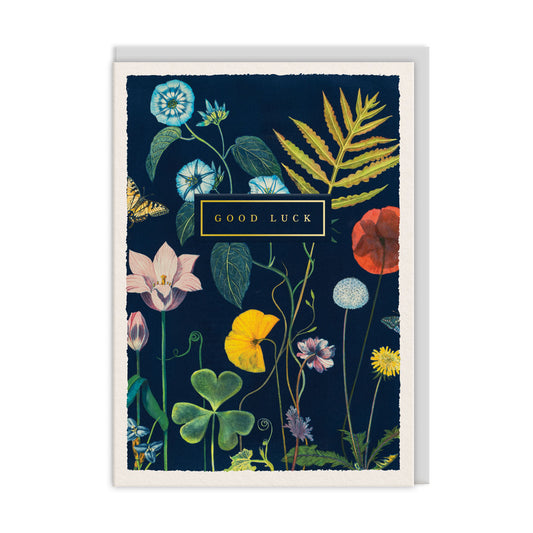 Good Luck Botanical Greeting Card (13450)