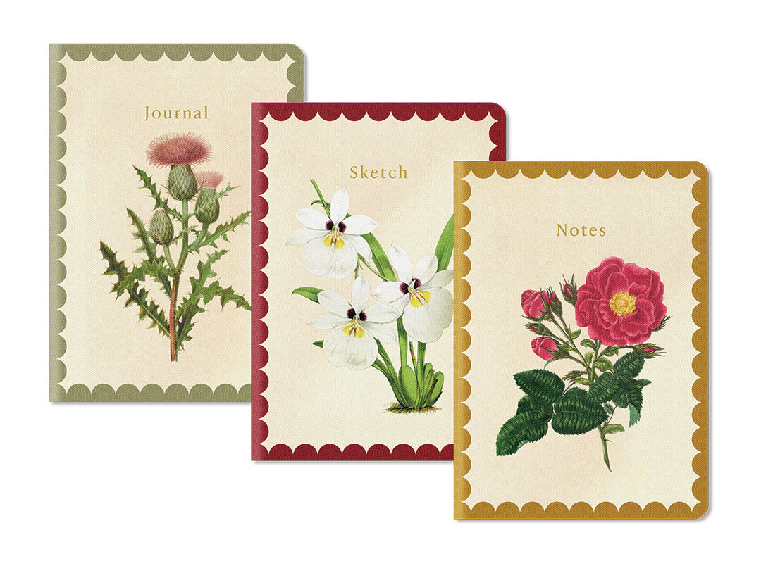 Natural World 3x Stitched Notebook Set (B6) (12901)