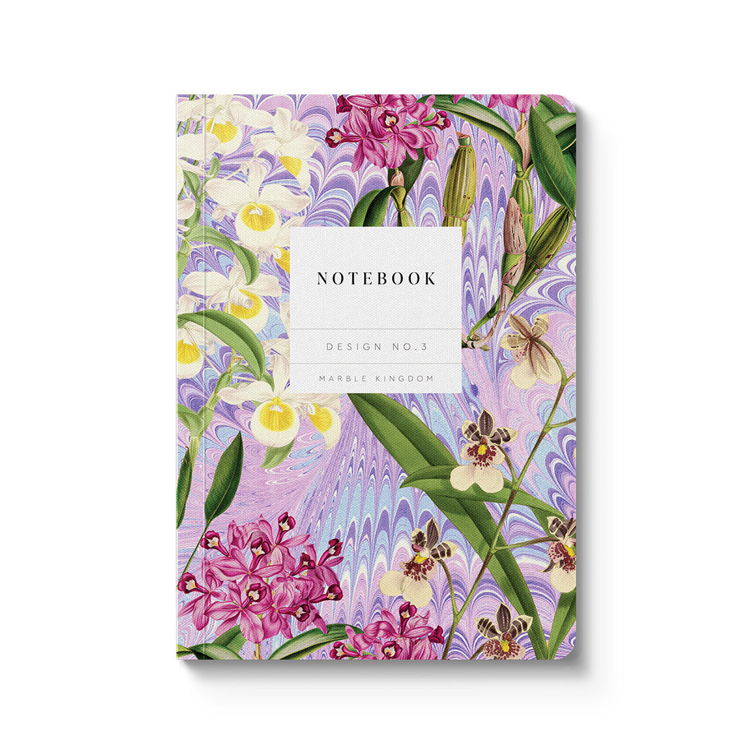 Marble Orchids Paperback Notebook (A6) (12828)