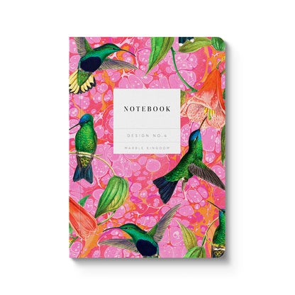 Marble Hummingbirds Premium Paperback Notebook (A6) (12830)