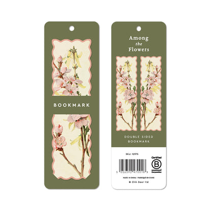 Scalloped Pink Blossom Premium Bookmark (12975)