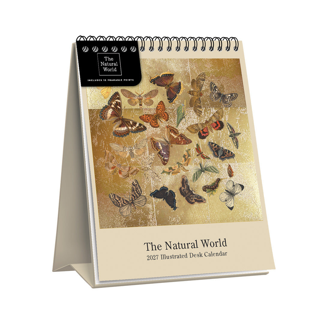 Natural World Gold Leaf Desk Calendar (13738)
