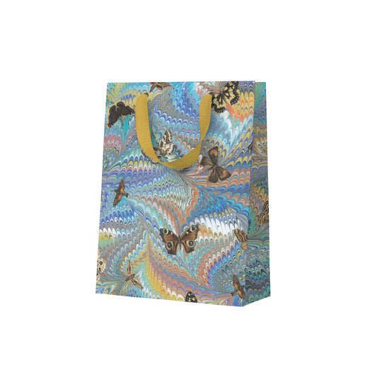 Marble Butterfly Blue Small Gift Bag (12123)