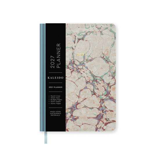 2027 Earthy Marble Hardback Diary (A5) (13657)