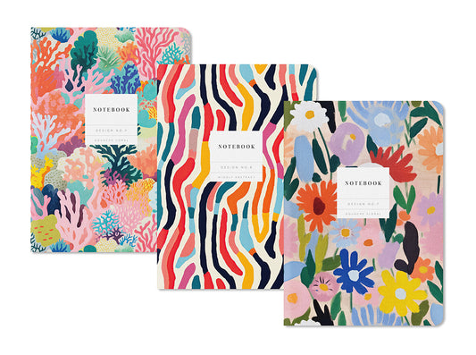 Kaleido Set No.2 | 3 Pack Stitched Notebooks (11762)