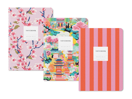 Kaleido Set No.4 | 3 Pack Stitched Notebooks (11764)