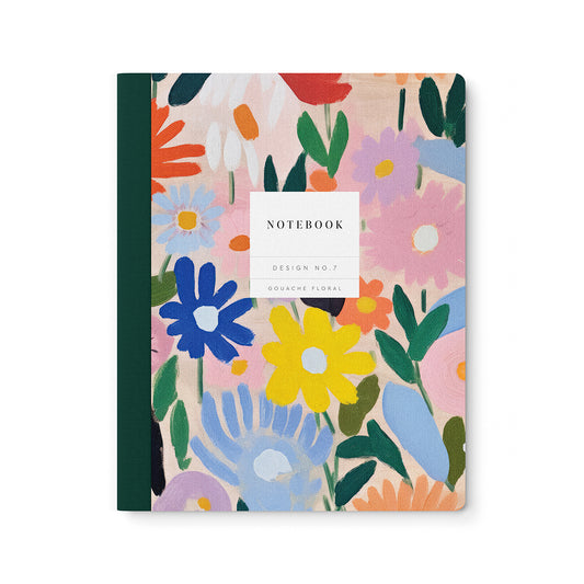 Gouache Floral Kaleido Exercise Book (11759)