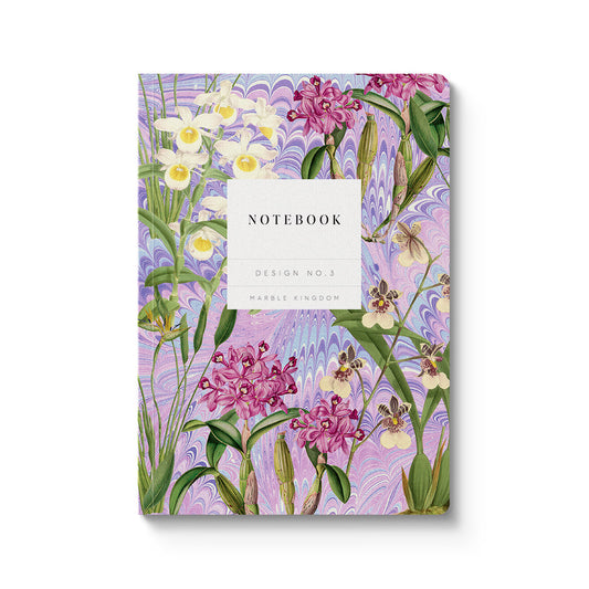 Marble Orchids Paperback Notebook (12222)