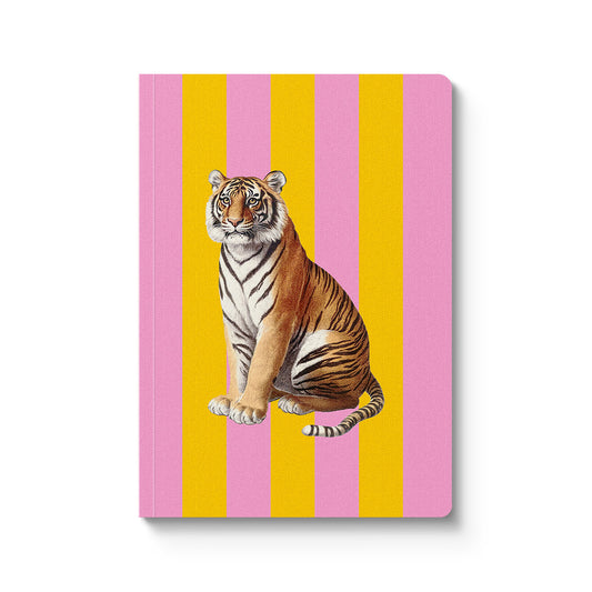 Striped Tiger Perfect Bound Notebook (A5) (12357)