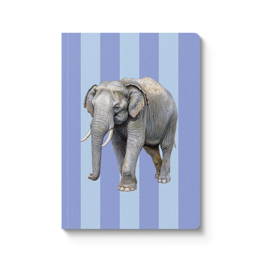 Striped Elephant Paperback Notebook (A5) (12358)