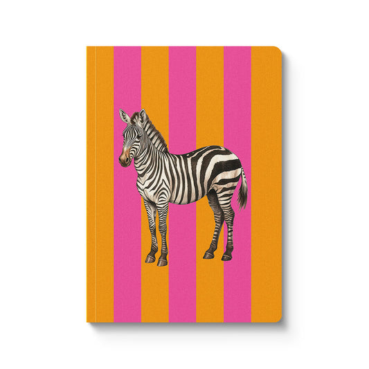 Striped Zebra Perfect Bound Notebook (A5) (12359)