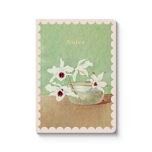 White Orchid in Water Perfect Bound Notebook (A6) (12229)