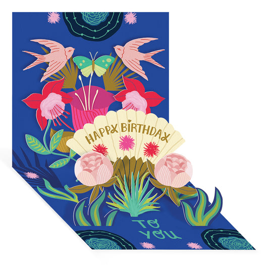 Birthday Fan Pop Up Greeting Card (12972)
