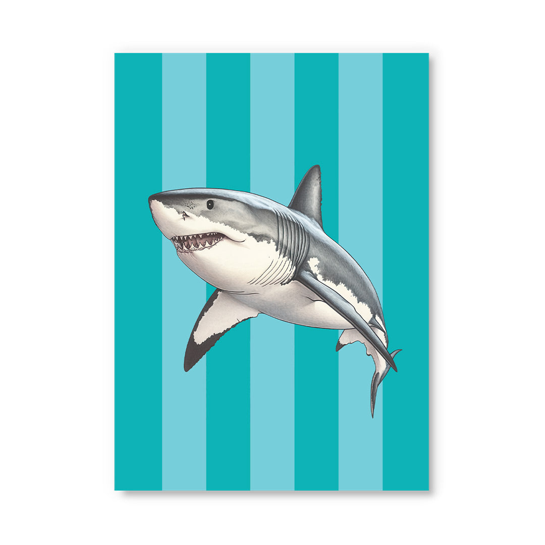 Striped Shark Postcard (12327)