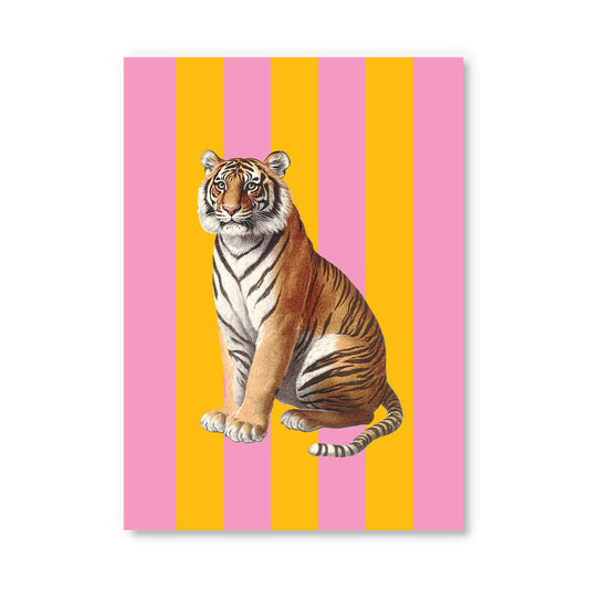 Striped Tiger Postcard (12329)