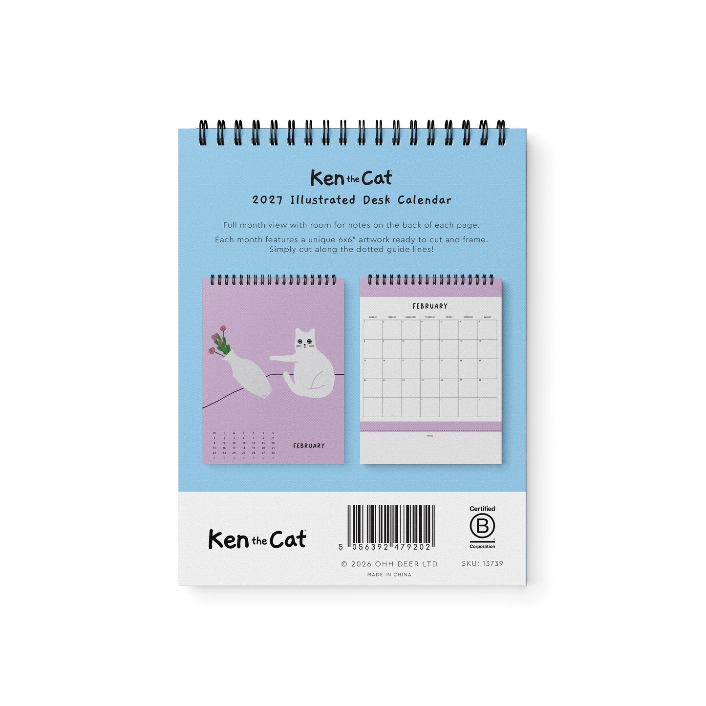 Ken The Cat Desk Calendar (13739)