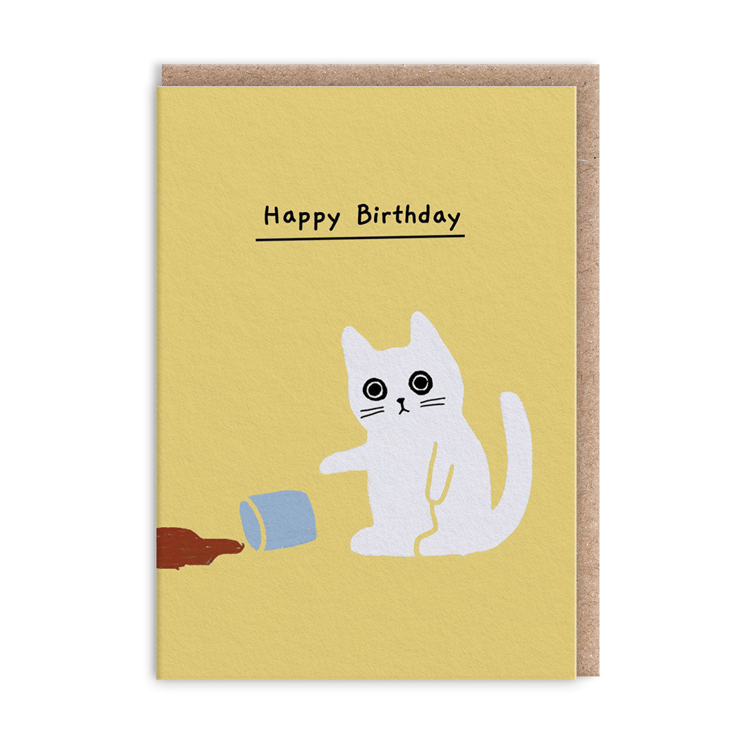 Spill Kitten Mini Greeting Card (14010)