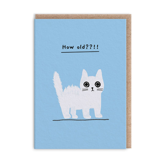 How Old Kitten Mini Greeting Card (14011)