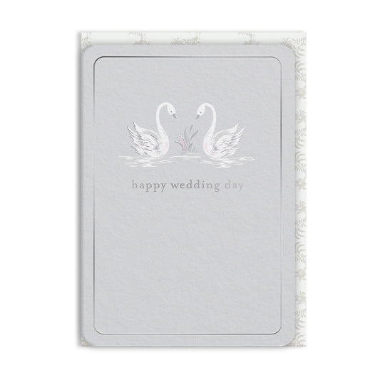 Wedding Day Swans Greeting Card (13710)