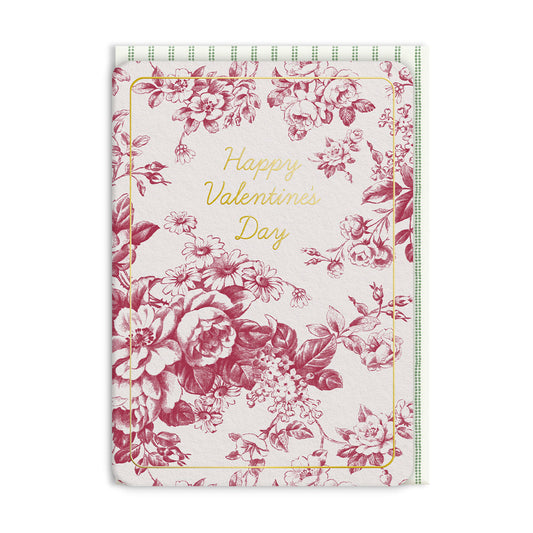 Toile Delight Valentine Greeting Card (14581)