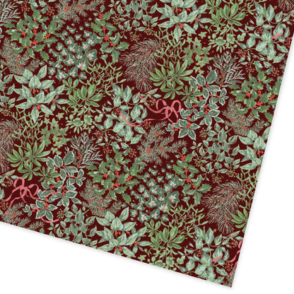 Holly and Bows Roll Wrap (13525)