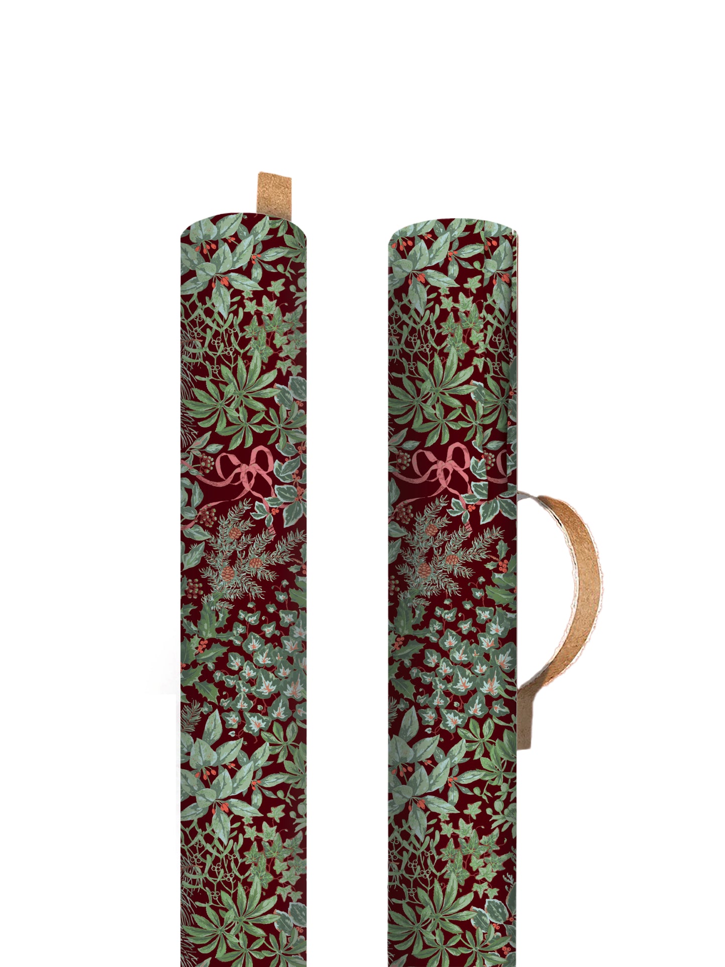 Holly and Bows Roll Wrap (13525)