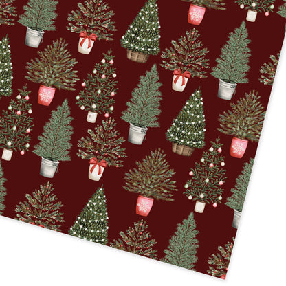 Decorated Trees Roll Wrap (13526)