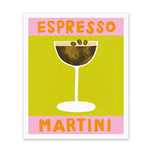 Espresso Martini Riso Print (10x12) (14593)