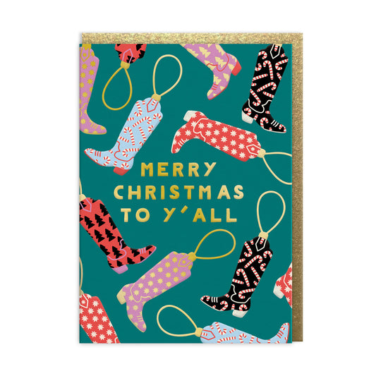 Merry Christmas Y'all Greeting Card (12759)