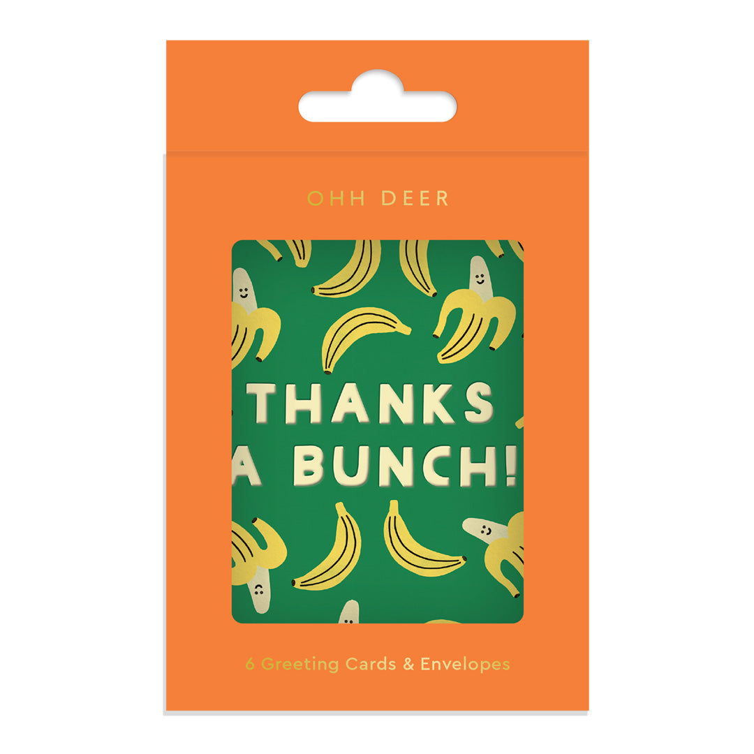Thanks a Bunch Mini Greeting Card (Pack of 6) (14228)