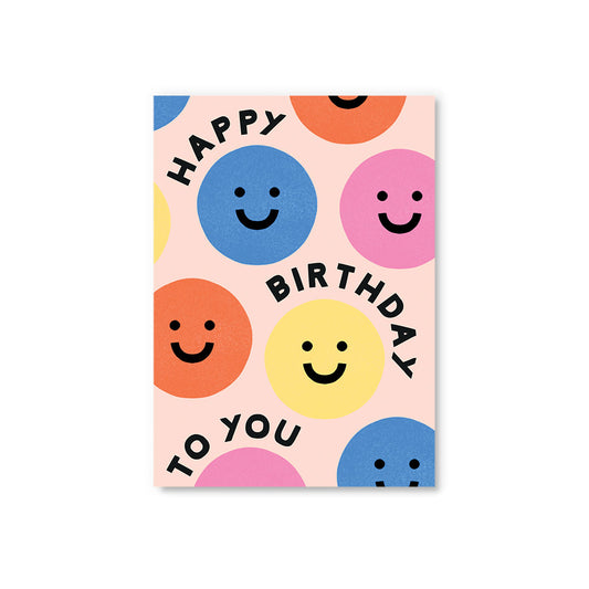 Happy Birthday Smiley Postcard (12284)