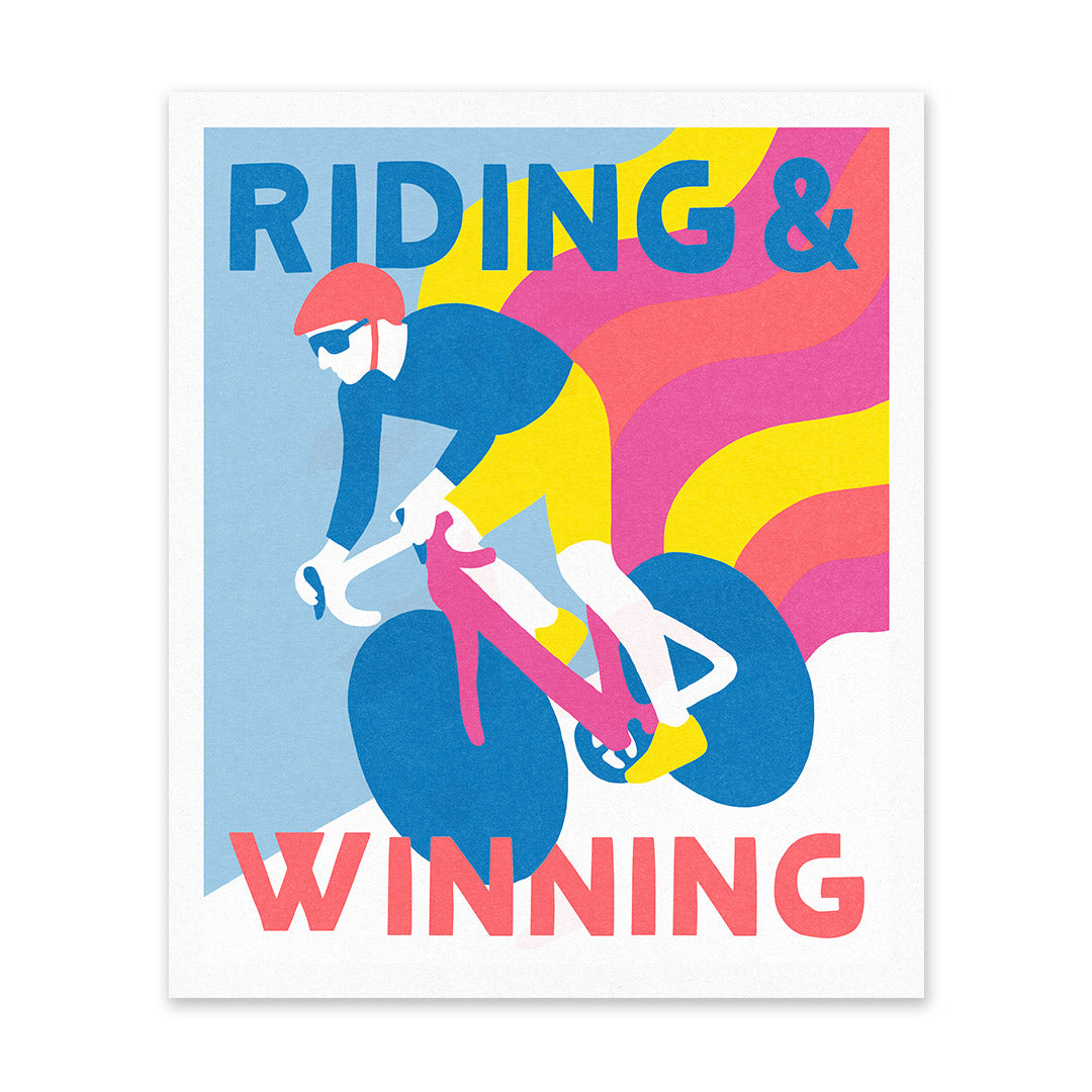 Bicycle Riso Print (10x12) (12626)