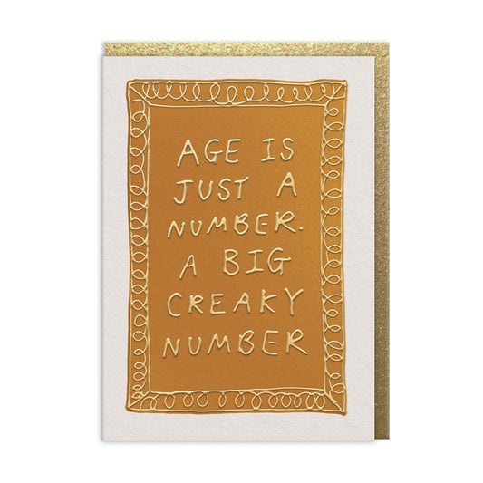 Big Creaky Number Greeting Card (13690)