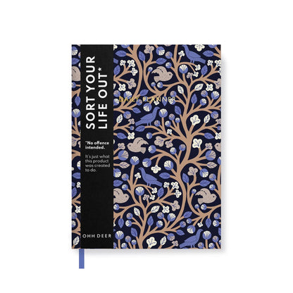 Bluebird and White Owl Pattern - Daily Planner (7132)