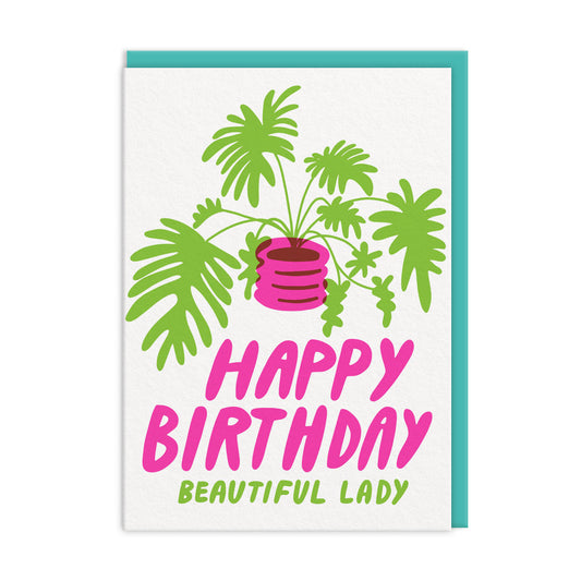 Beautiful Lady Happy Birthday Card (11862)