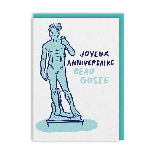 Joyeux Anniversaire à Un Beau Gosse Greeting Card (14905)