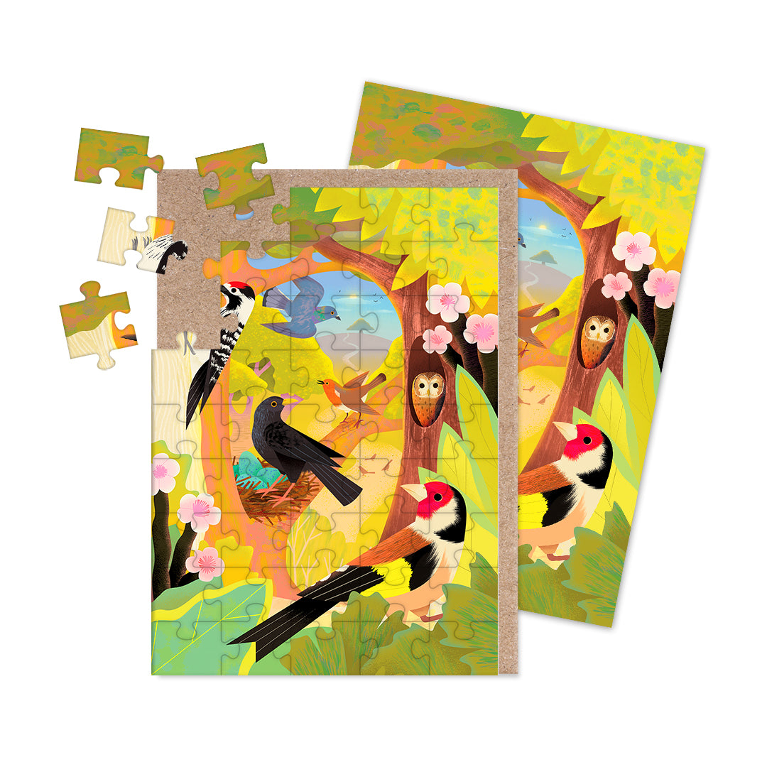 UK Birds Jigsaw Greeting Card (12935)