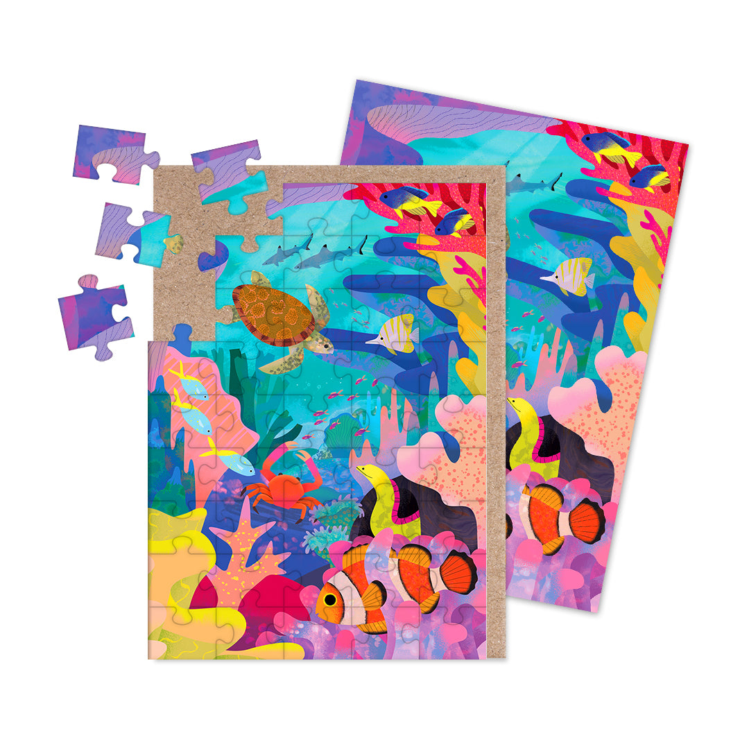 Great Barrier Reef Jigsaw Greeting Card (A6) (12936)