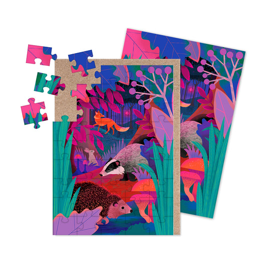 UK Mammals Jigsaw Greeting Card (12937)