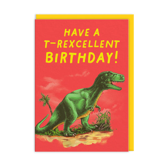 T-Rexcellent Greeting Card (12345)