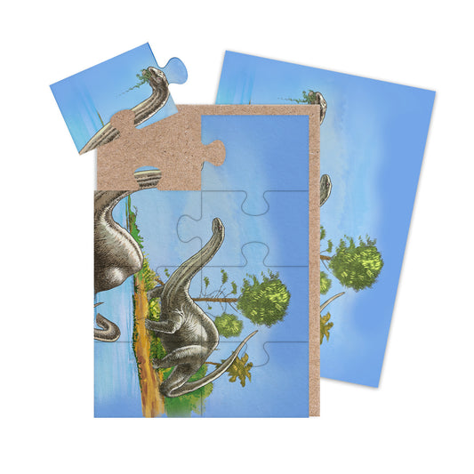 Brontosaurus Jigsaw Greeting Card (12966)