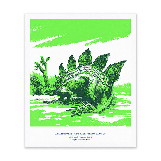 Stegosaurus Riso Print (12x10) (12521)