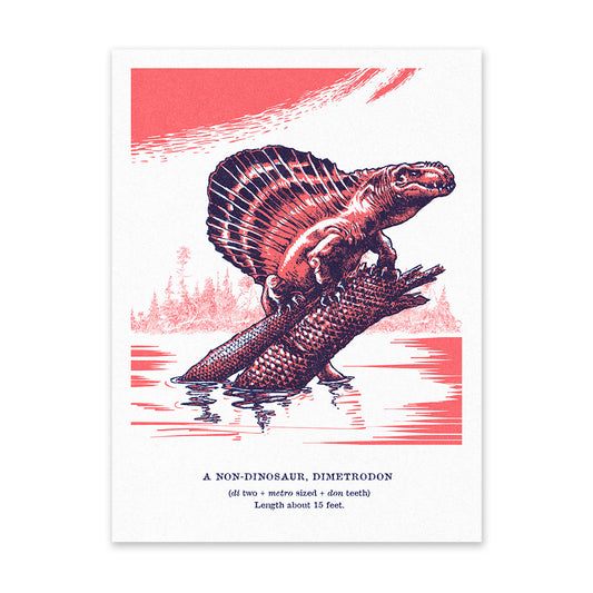 Dimetrodon Riso Print (8x6) (12524)