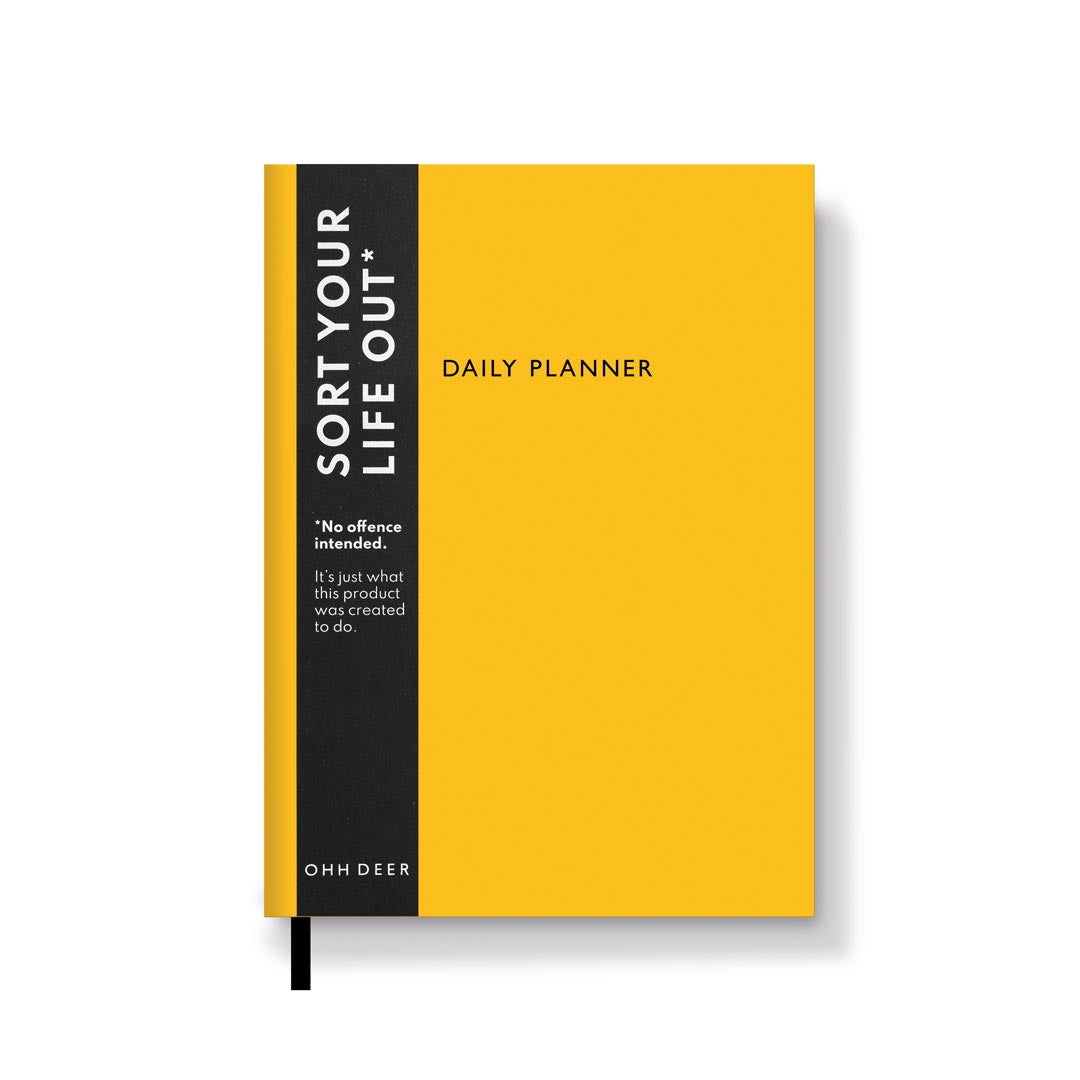 Neon Amber Linen Daily Planner (3924)