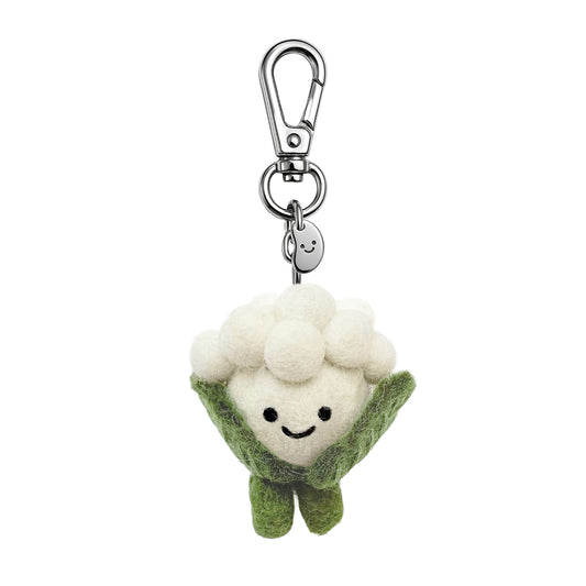 Carl The Cauliflower Felt Keychain (13946)