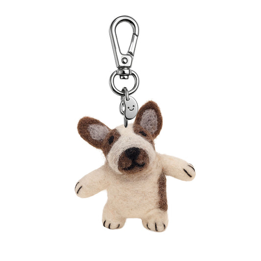 Fred The Frenchie Felt Keychain (13962)