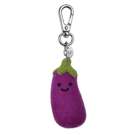 Andy The Aubergine Felt Keychain (14596)